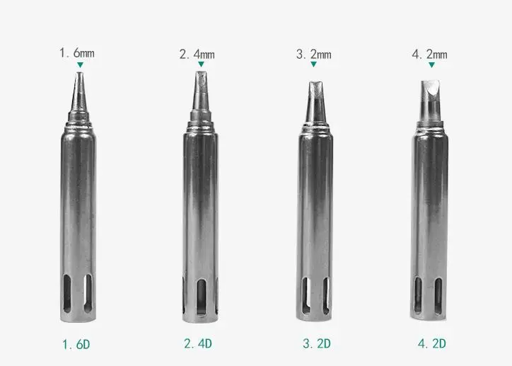 200G-k железная головка, используется для быстрой 3202 паяльной станции железная головка, сварочные наконечники - Цвет: 1.6D 2.4D 3.2D 4.2D