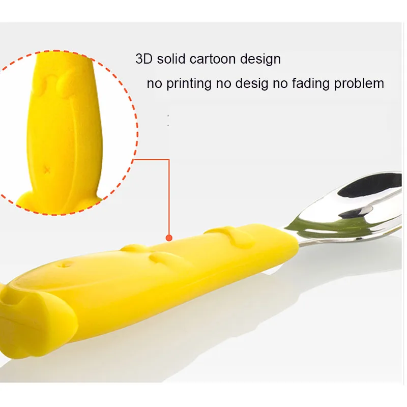 Baby Feeding Spoon Chopstick Toddlers Infant Training Tableware set (22)