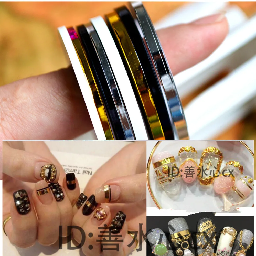 Лента Клейкая самоклеящаяся для дизайна ногтей 2/3 мм|striping tape line|nail striping linetape line |
