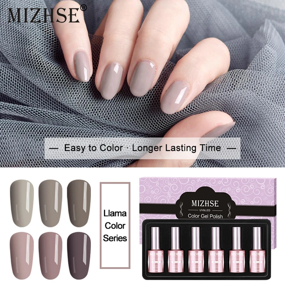 MIZHSE 18ml UV Gel Nail Polish Set LED 18ML Reinforce Gellack poly nail