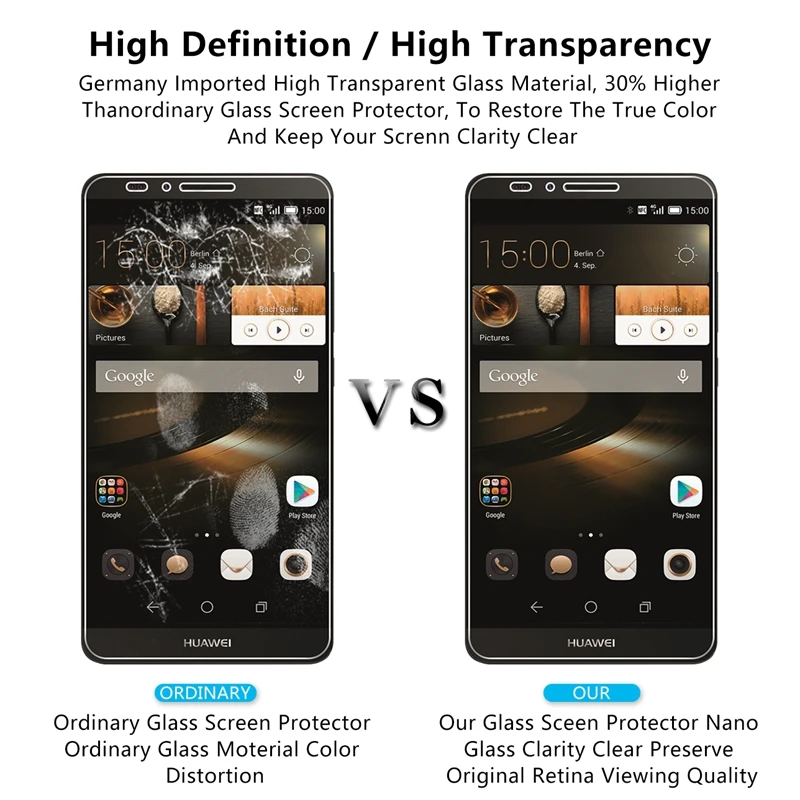 2.5D 0 26 мм 9H Премиум Закаленное стекло для Huawei Ascend Mate 7 Защита экрана закаленная