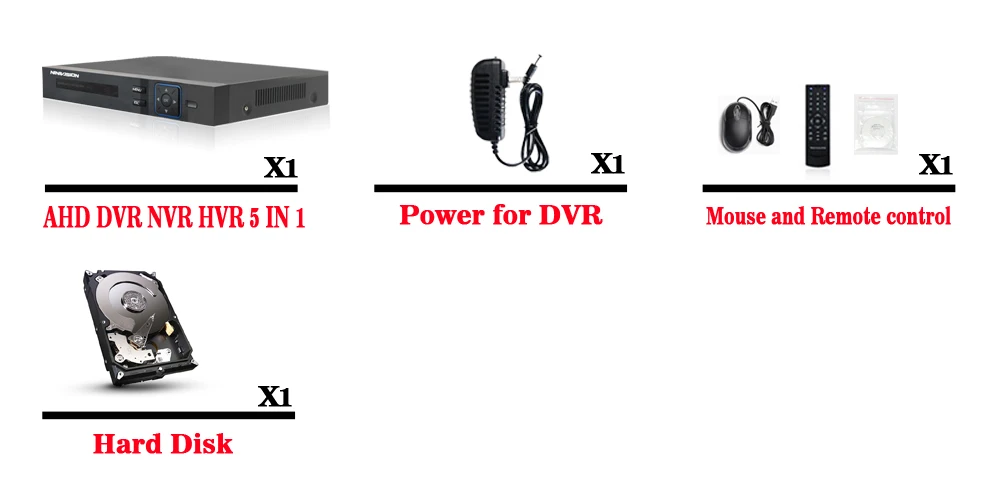 NINIVISION 1080P 2mp CCTV Камера 1080N 8-канальный сетевой видеорегистратор 8CH видеонаблюдения Регистраторы гибридный 5 в 1 WI-FI Onvif NVR, TVI, CVI, AHD, DVR