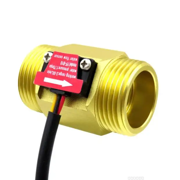 Sensor de Fluxo Turbina de Água Medidor de Medidor de Vazão Yf b10 g1 1 Polegada Dn25 Diesel Latão Efeito Hall da Turbina 2 50l e min - Image 3