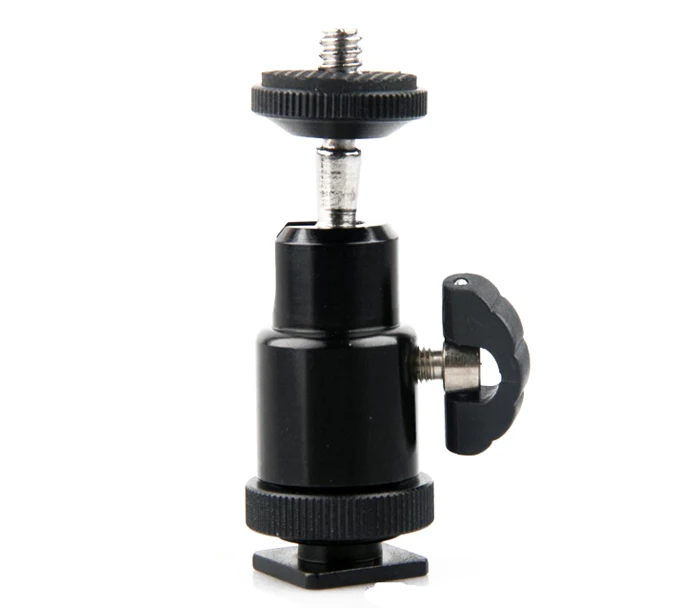 For Camera Tripod 1/4 Hot Shoe Adapter LED Light Flash