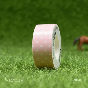

Pink Dot Color Washi Tape for KingJim LR5C MP20 LR-RK1C label sticker Mini cute tape 15mm*4m for TEPRA Lite label printer