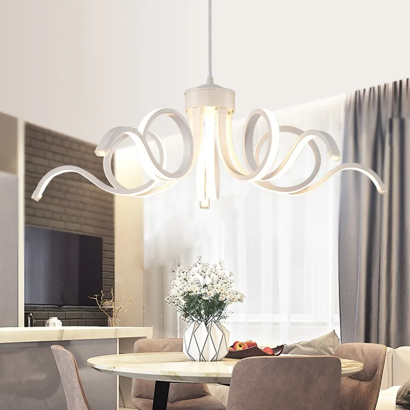 Stile Scandinavo Led Acrilico Lampadario Sala Da Pranzo Camera Da