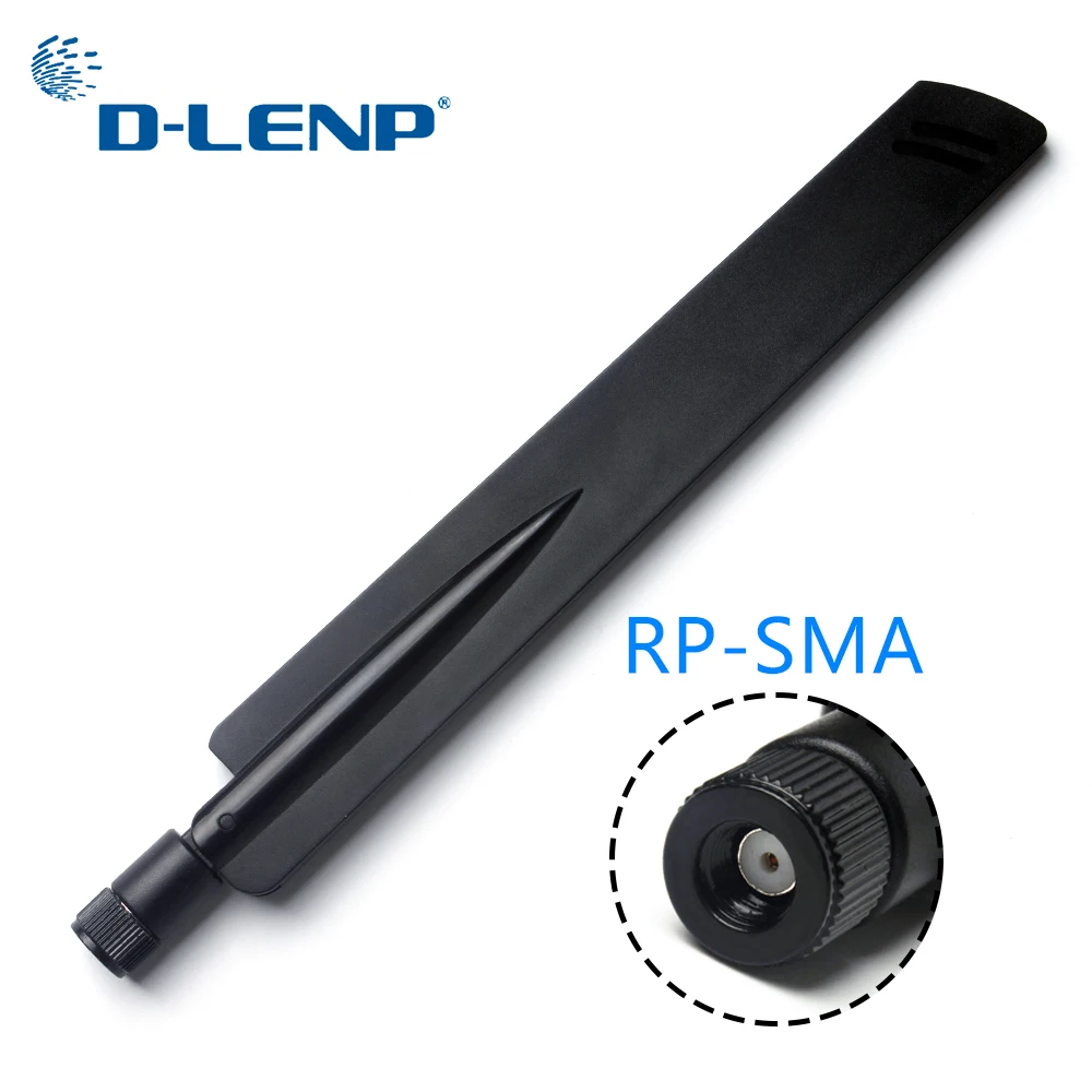 

Dlenp 2.4Ghz 18 dbi Aerial 2 PCS Antennas Wireless WIFI Antenna Booster Universal Amplifier WLAN Router RP-SMA Male Connector