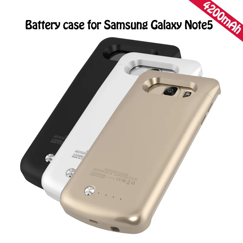 battery charger case for samsung galaxy note 5 power bank charger case battery backup pack charging case cover for samsung note5