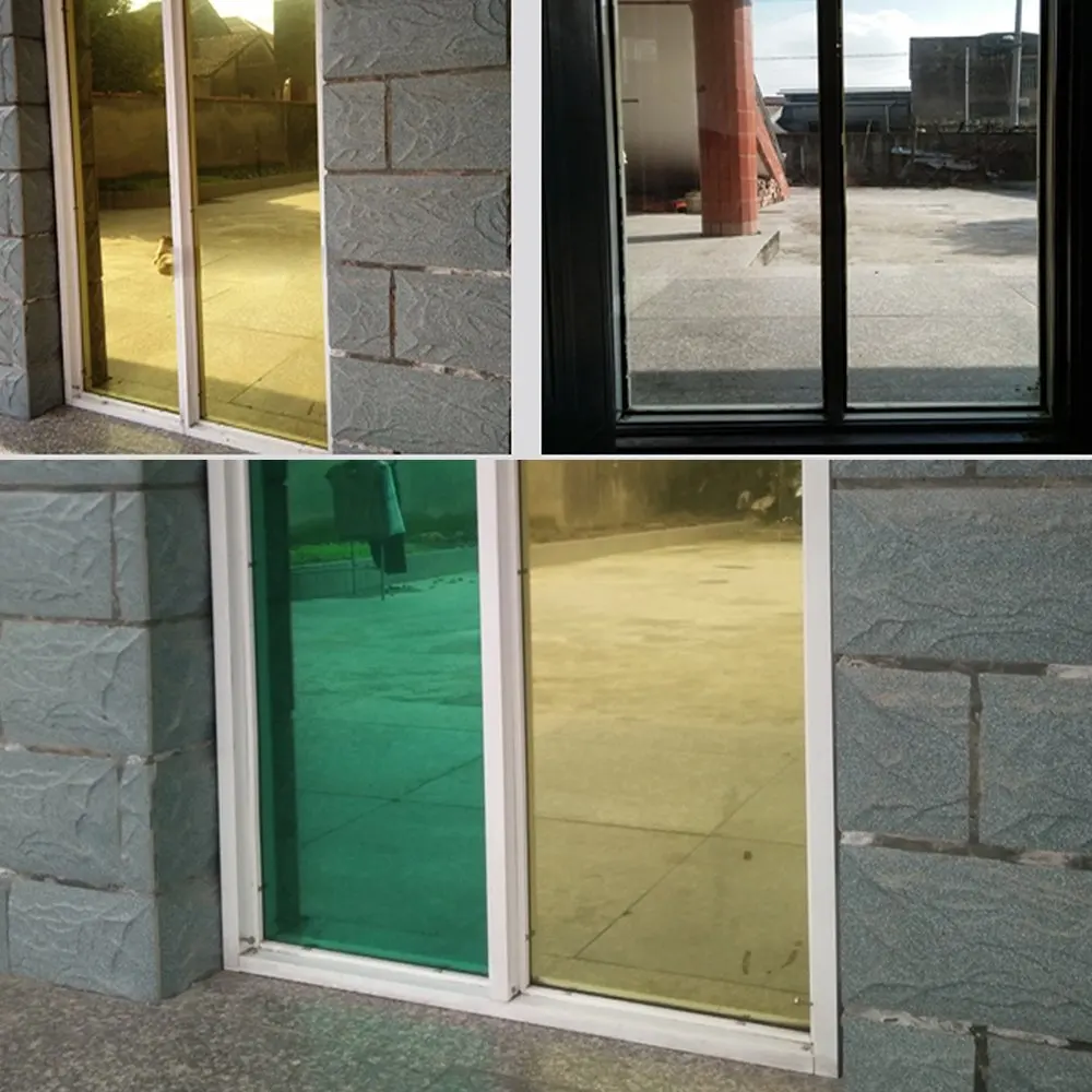 gold solar window tint film one way glass vinyl  (5)