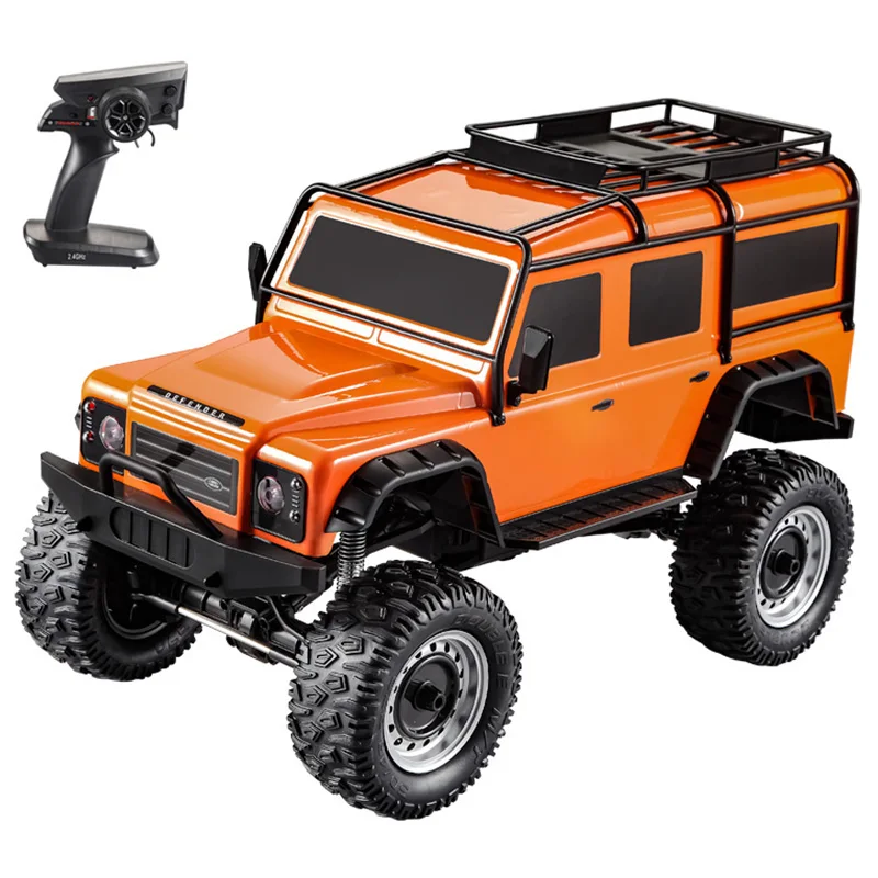 Горячая Распродажа, автомобильный 1:8 с дистанционным управлением, внедорожный грузовик RTF 2,4 GHz 4WD, независимая подвеска, Ночной светильник, имитация багажника на крышу, автомобильные подарки - Цвет: Orange