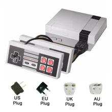 10 шт. мини ретро классическая видеоигра консоль встроенный 620 игр 8 бит PAL и NTSC семья ТВ Портативный игровой плеер двойные геймпады