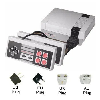 

10pcs Mini Retro Classic Video Game Console Built-in 620 Games 8 Bit PAL&NTSC Family TV handheld game player Double Gamepads