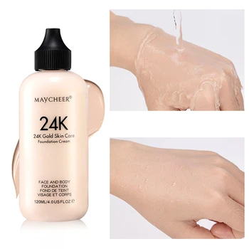 

120ml Face Sun Block Full Cover Base Foundation Cream Concealer Waterproof Make Up Liquid Foundation Makeup Cosmetics