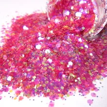 Устойчив к растворителям блестящий прозрачный розовый оранжевый чарующий Блестящий смешанный ening ing ногтей изделия для полировки G383