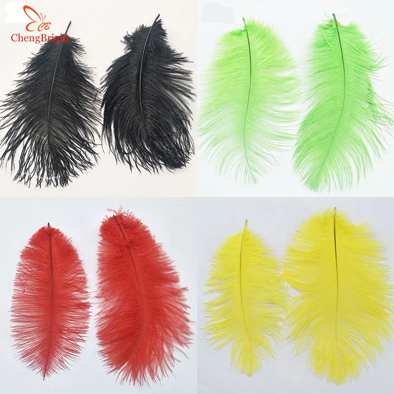 Chengbright 500pcs 2025cm/810inch Real Ostrich Feathers For Diy