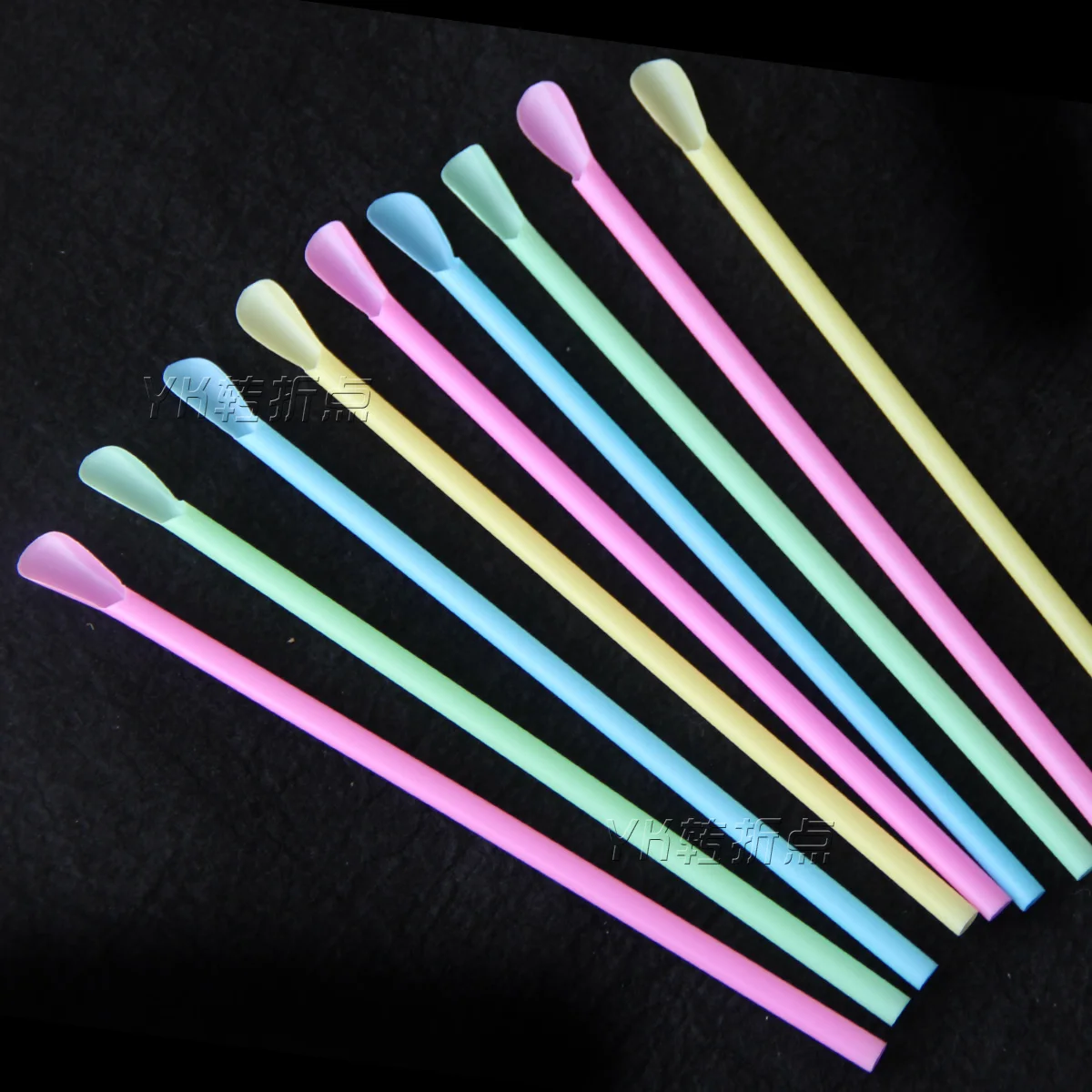 

180pcs Multi Colour Juice Drinking Straw Thicken Disposable Plastic Spoon Straws Valentine Day