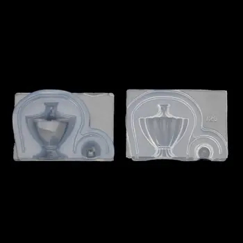 

Mini Hollow Wine Bottle Vase Silicone Resin Mold Jewelry Making Art Craft Tools
