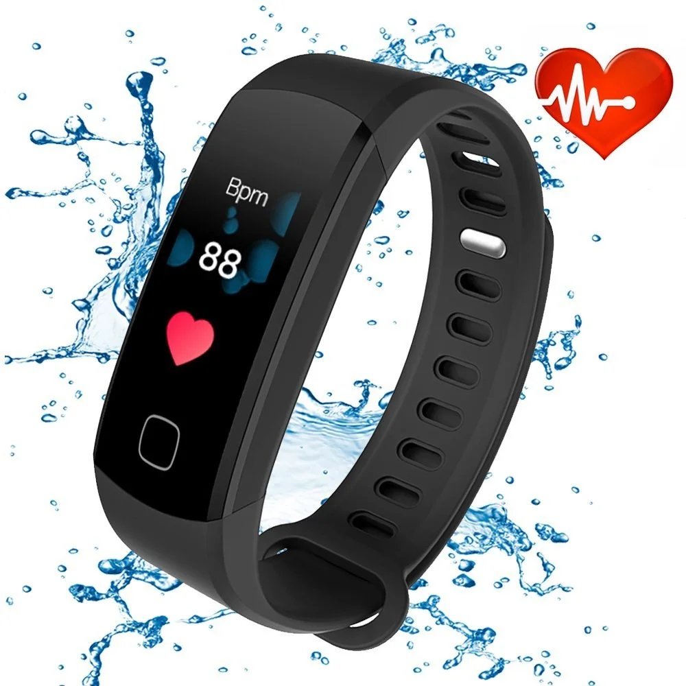 HUACP R8C Smart Band непрерывной пульса цветной экран водонепроницаемый USB зарядка трекер