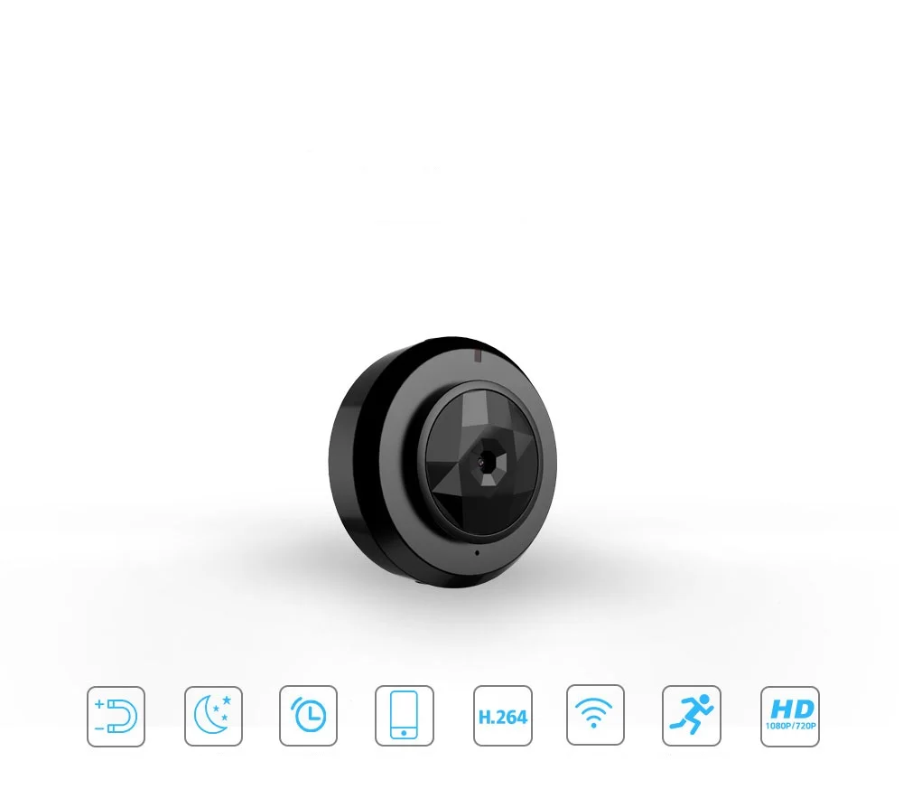 

Mini Camera Multi-purpose recording video WIFI IP connection control and phone HD 720P video resolution and motion detection