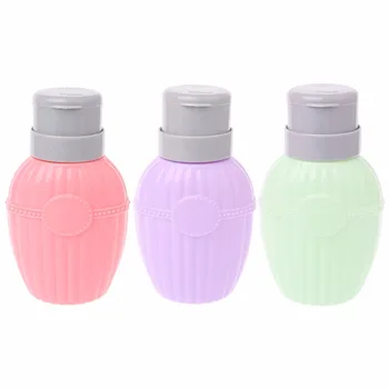 

250ml Empty Nail Art Pump Dispenser Acetone For Polish Remover Alcohol Bottle
