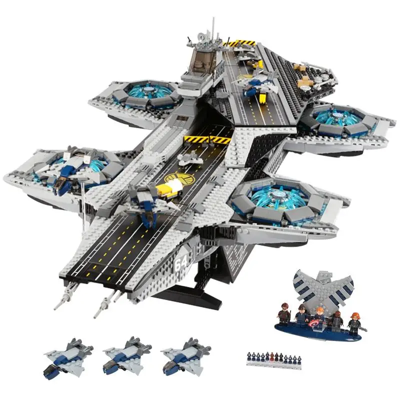 

3057Pcs The Shield Helicarrier Marvel Infinity War building blocks Super Heroes Avengers Figures bricks toys for kids children