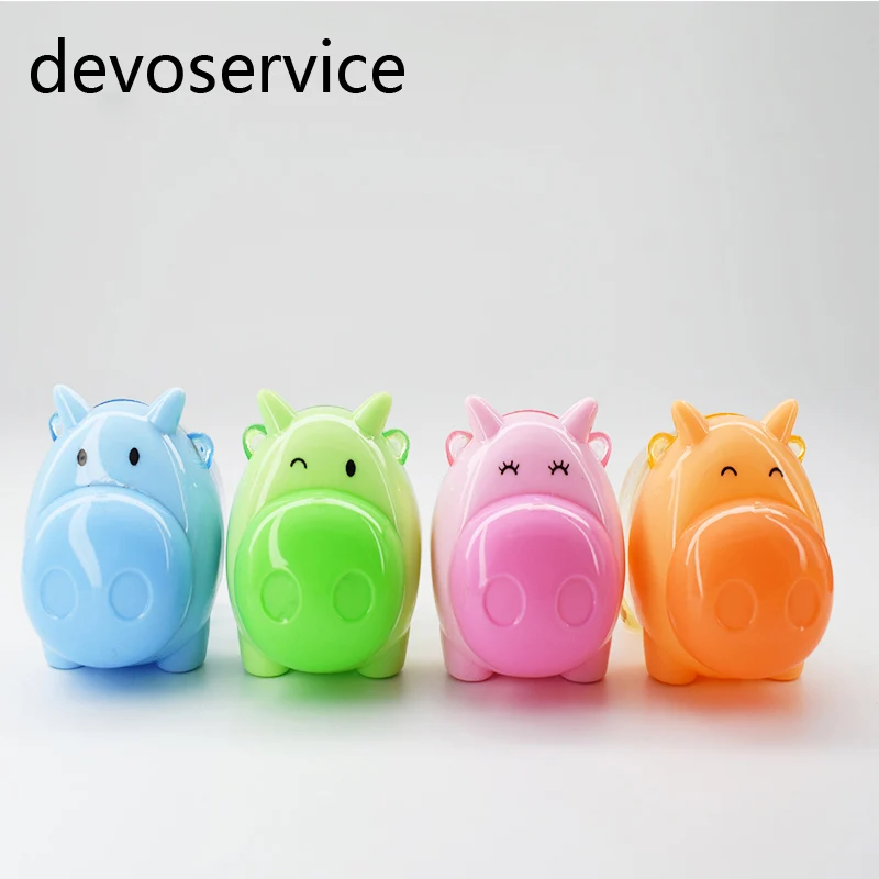 

2PCS Cute Cartoon Kids Pencil Sharpener School Supplies Sacapuntas Escolares For Students Painting Stationery Pencils Sacapuntas