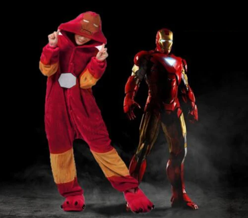 Пижама Ironman комбинезоны костюм для косплея толстовка с капюшоном комфортная