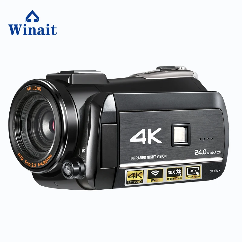 Winait UHD 4k цифровая видеокамера с ночным видением Wi Fi