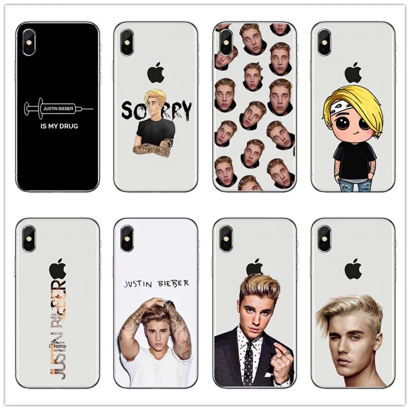 Fashion JUSTIN BIEBER Sorry Love Yourself silicone soft TPU Phone Cover Case For iPhone 4 5 SE 6 Plus 7 8 Plus X Fundas Coque