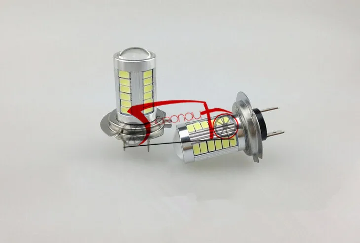 

H7 5630 33SMD White LED 28W High power car auto fog daytime running light bulb Lamp head Driving DRL headlight