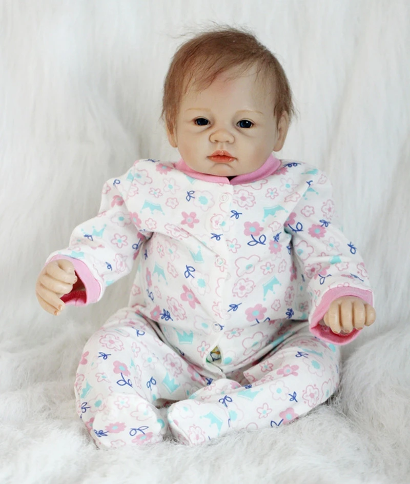 55 Cm Silicone Bebe Reborn Fille Bebe Poupee Jouets 22in Realiste Bebe Reborn Poupee Enfants Enfant D Anniversaire Cadeau De Noel Filles Brinquedos Aliexpress