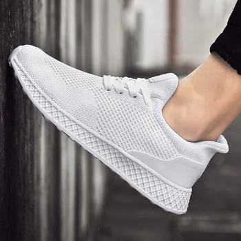 

Rommedal Men's Sneakers Fly Weave Solid Flat Black Red Gray White Color Casual Man Shoes Breathable Comfortable Large Size 39-4