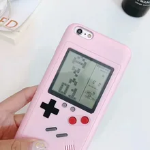 

2018 Tetris Game Phone Case For iPhone 7 8 Plus Case Fullbody Covered Hard Plastic Playing Case For iPhone 6 6s Plus Back Cover