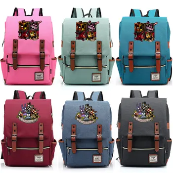 

2019 New Cartoon Games Five Nights at Freddys Boy Girl Student School bag Teenagers Schoolbags Canvas Women Bagpack Men Backpack