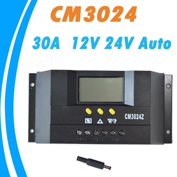 

PWM 30A Solar Panel Controller Regulator Charge Battery Protection 12V 24V Auto Switch for PV System