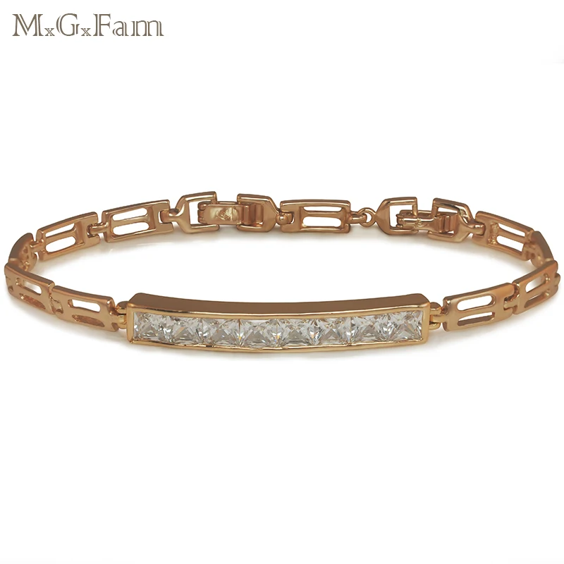 MxGxFam золото Цвет яркие драгоценные камни часы браслет Для женщин для заводская цена свинца и Никель Бесплатная
