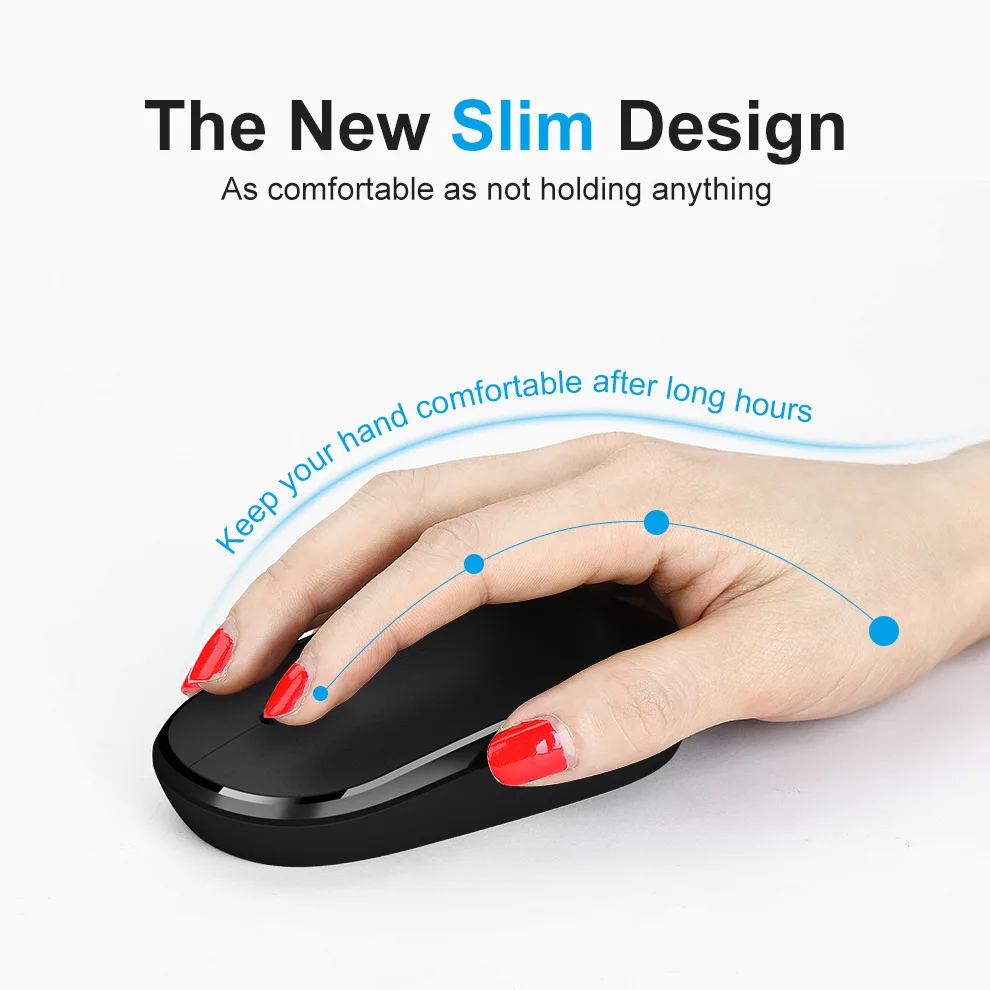 SeenDa Silent Buttons 2.4G Wireless Mouse for Computer Notebook Portable Travel Mouse Mini Ultra Slim Mice for Laptop PC Desktop SeenDa Silent Buttons 2.4G Wireless Mouse for Computer Notebook Portable Travel Mouse Mini Ultra Slim Mice for Laptop PC Desktop