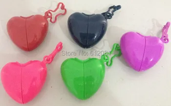 

Free shipping new style pet dog poo bag holder waste bag carrier bag holder heart shape five colors 10pcs/lot