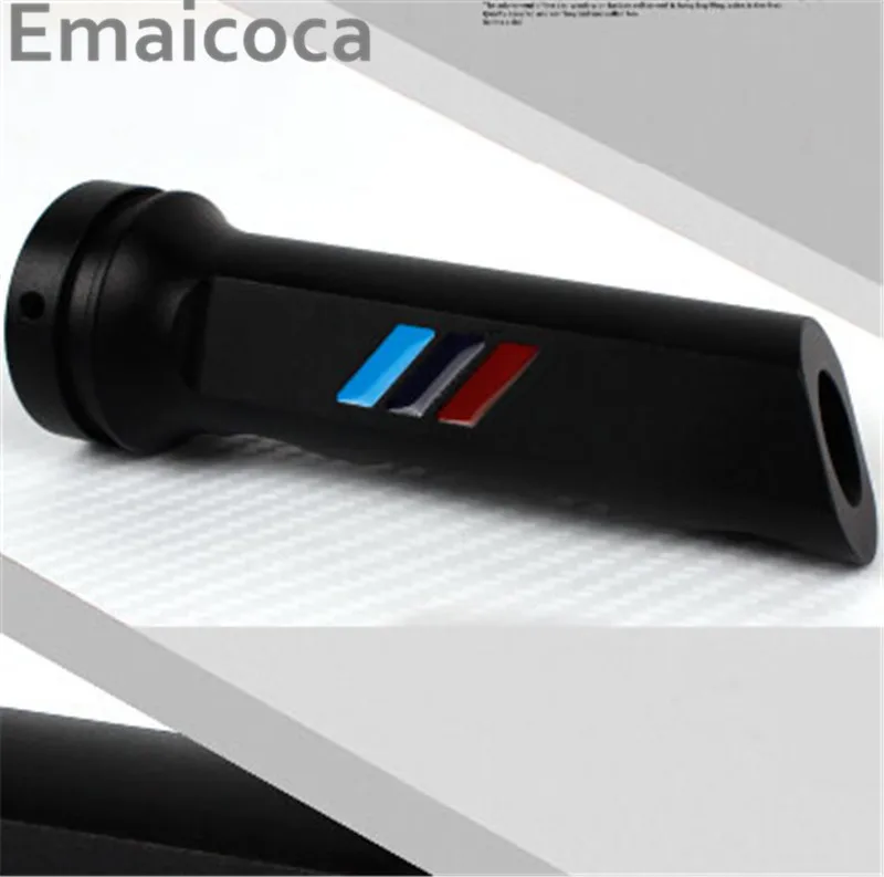 Авто-Стайлинг алюминиевый сплав стояночного тормоза изменить Чехол для BMW E30 E36 E46 E90 E91 E92 E93 F30 F31 F32 F33 F34 - Название цвета: black