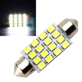 

LEEPEE 16SMD DC 12V 3528 Car Reading Light Parking Lamp 39mm Dome Light Car-styling