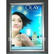 Тонкий светодиодный оснастки Рамки Щепка Цвет лайтбокс-односторонняя, светодиодные плакат Рамки S Дисплей