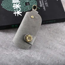 Gathersun новые продукты Crazy Horse кожаная сумка для ключей ручной работы в винтажном стиле из натуральной кожи автомобильный держатель для ключей