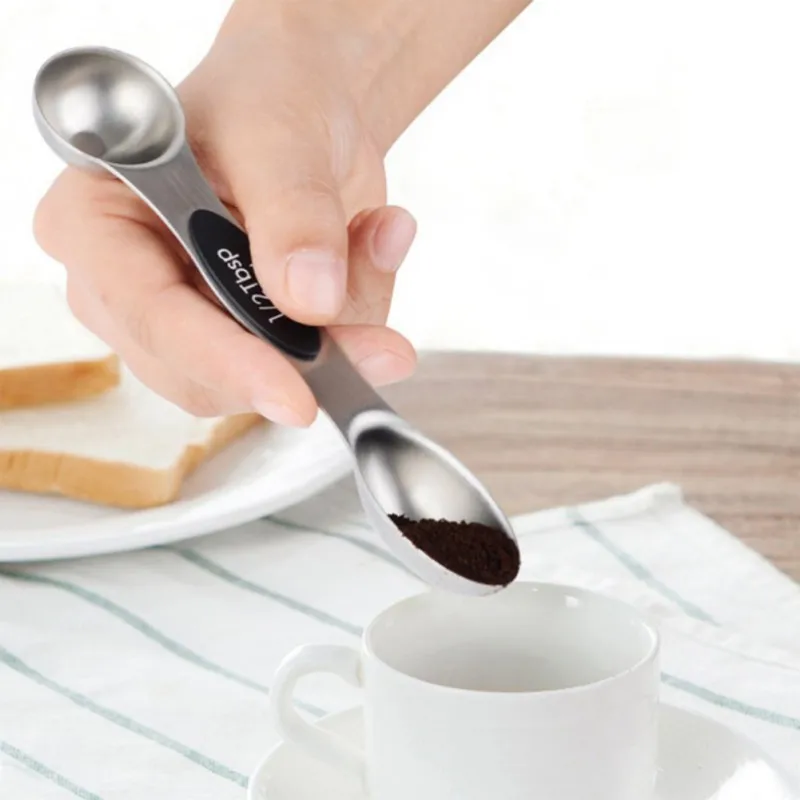 Stainless Steel Absorption Storage Double Head Measuring Spoon