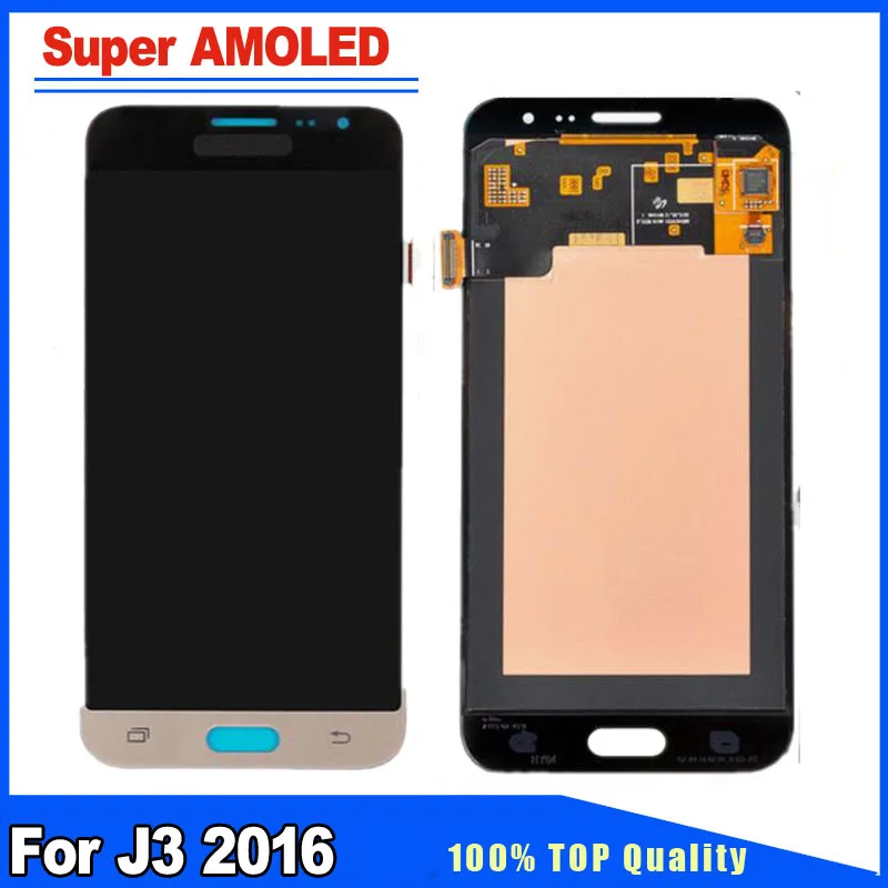

Super AMOLED Quality For Samsung Galaxy J3 2016 J320F J320H LCD Display Touch Screen Assembly With Sticker
