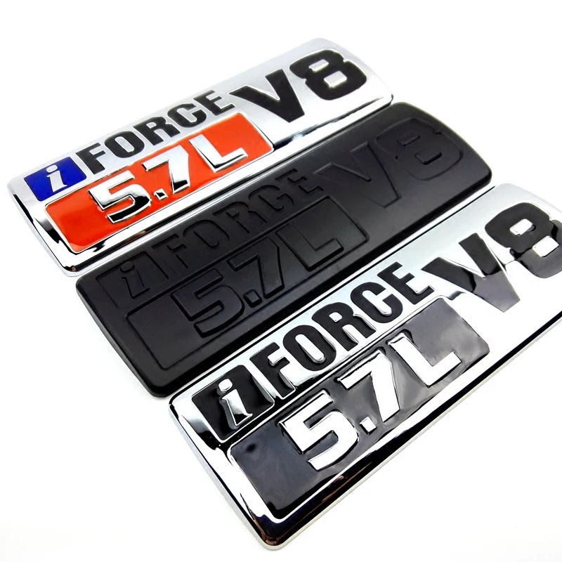 

For Toyota Tundra SEQUOIA Land Cruiser Crossover Tacoma LC79 I FORCE 5.7L V8 Letter Car Emblem Fender Trim Tail Trunk Sticker