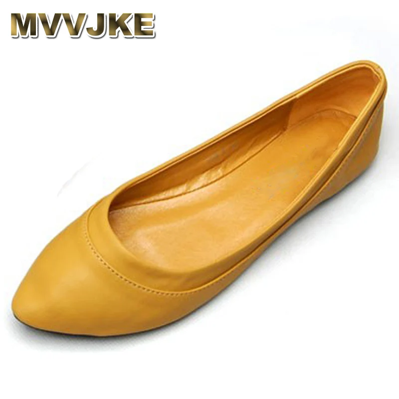 MVVJKE/Модные женские низкие Туфли из искусственной кожи без каблуков; удобные лоферы без шнуровки; женские балетки; обувь для беременных женщин