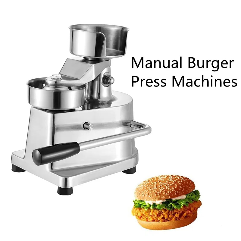 Stainless Steel Manual Hamburger Press Machines Burger Forming Machine Round Meat Shaping