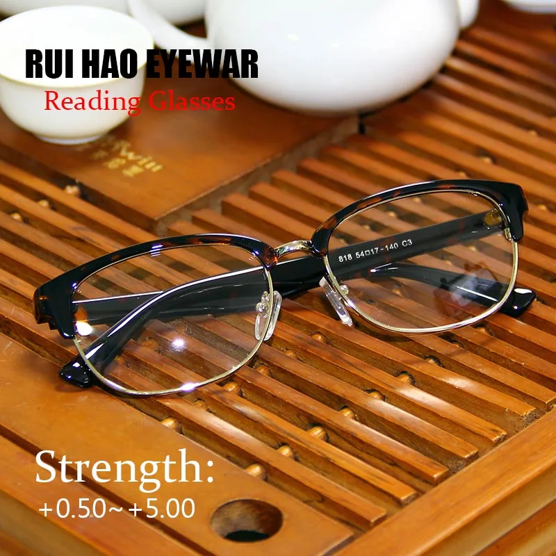 

Unisex Reading Eyeglasses Eyebrow Design Presbyopic Glasses Resin Lenses High-clear Read Glasses Reading Hyperopic Spectacles