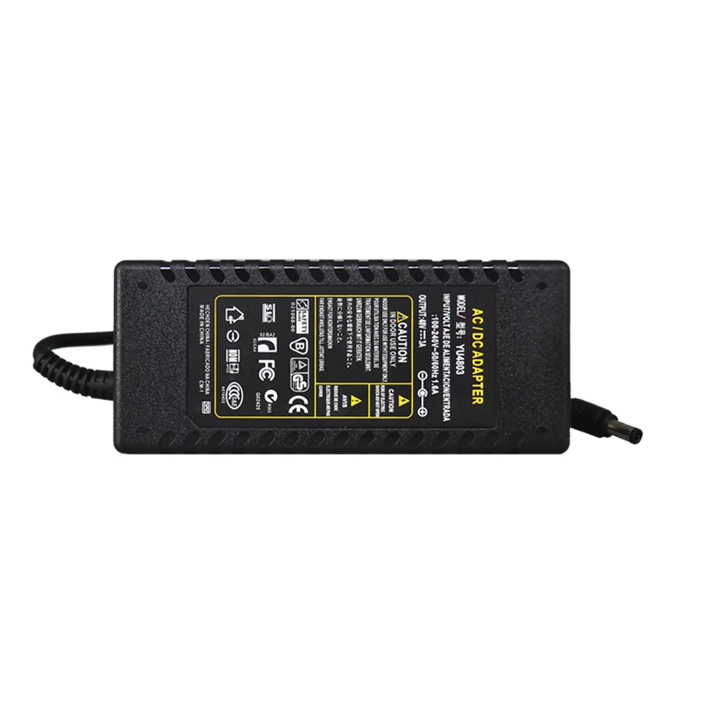  SUCAM AC 100V-240V 50/60hz DC 48V 3A Power Supply Adapter Charger for POE Switch POE NVR CCTV Acces - 32903807495
