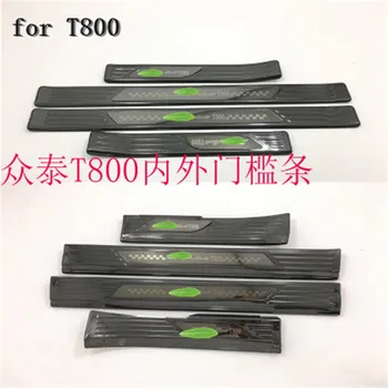 

Car Styling stainless steel car Internal external Scuff Plate/Door Sill Door Sill For Zotye T800 2018